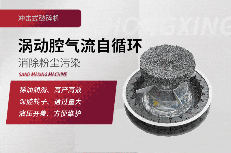 沖擊式破碎機(jī)工作原理圖 沖擊式破碎機(jī)工作原理圖