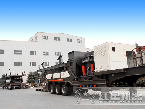 車載可移動式碎石子機:配圓錐破 車載可移動式碎石子機:配圓錐破