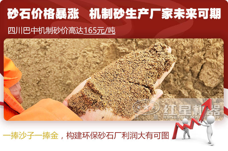 機(jī)制砂價格上漲,合理構(gòu)建環(huán)保砂石廠更賺錢