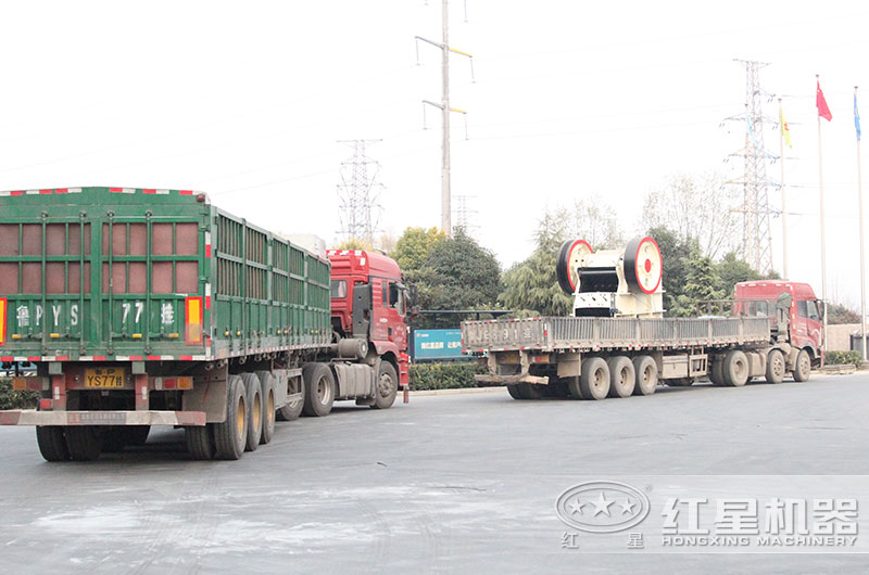 全套人工砂石生產線設備發(fā)往山西