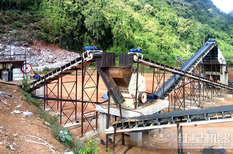 石灰石破碎生產線現場